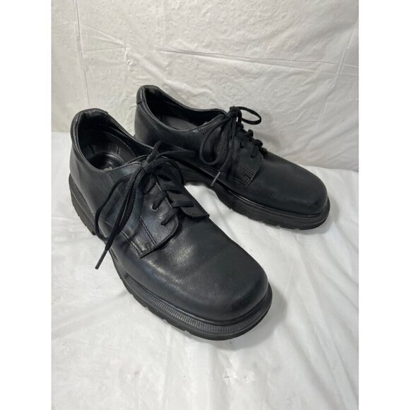 Dr Martens 9258 PLATFORM ENGLAND Black Leather Lace Up Shoes Men\'s SIZE 9 main image 15